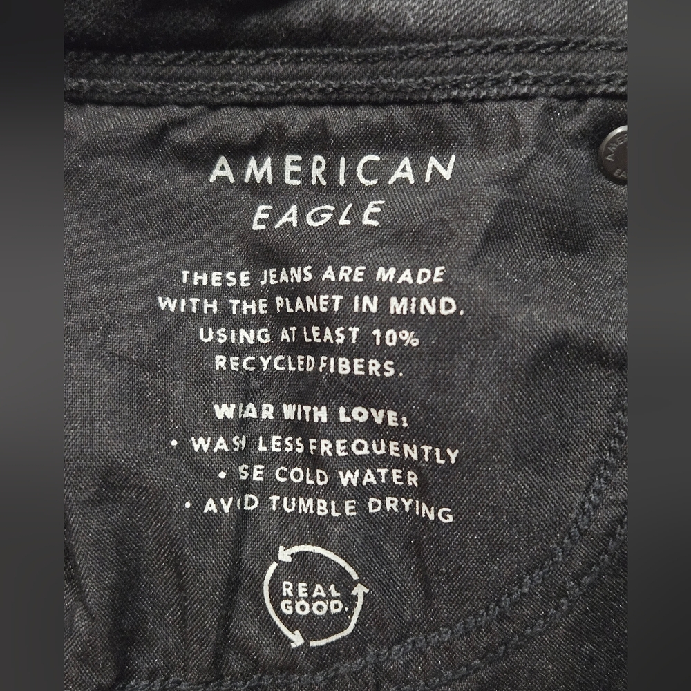 American Eagle Outfitters Women's Dark Jeans Sz 000 Regular Strech - Picture 8 of 8